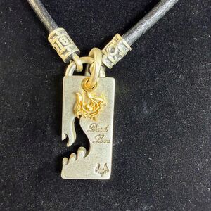 Rare Gold Bat Variant Bico Australia Dark Love BP4 Pendant Original Leather Cord